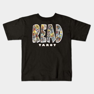 Be Well Read - READ TAROT (Black) Kids T-Shirt